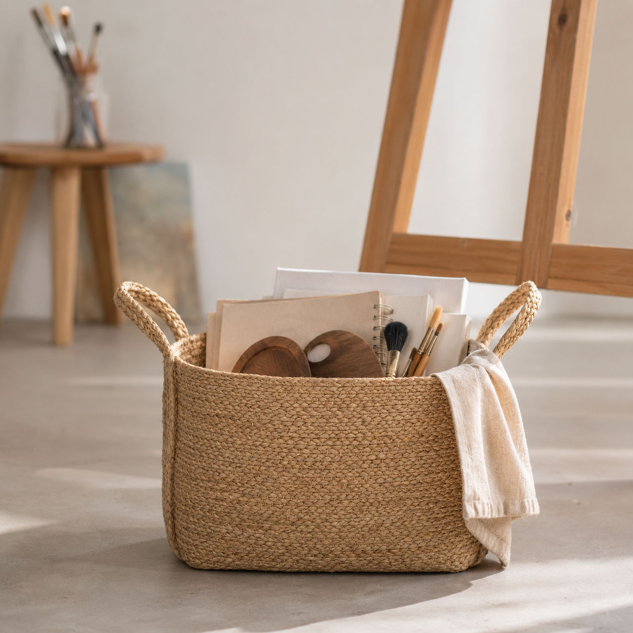 Large Jute Basket for Stylish Home Organizer